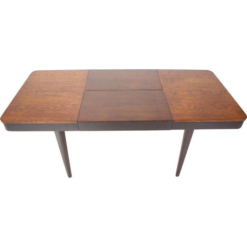 Mid century extendable dining table by Jindřich Halabala, Czechoslovakia 1950