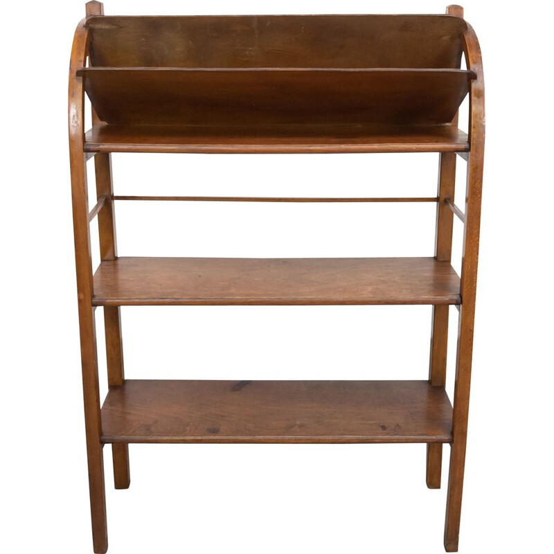 Vintage bentwood bookcase by Fischel, Czechoslovakia 1920s