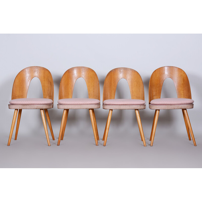 Set of 4 vintage chairs by Antonín Šuman, Czechoslovakia 1950