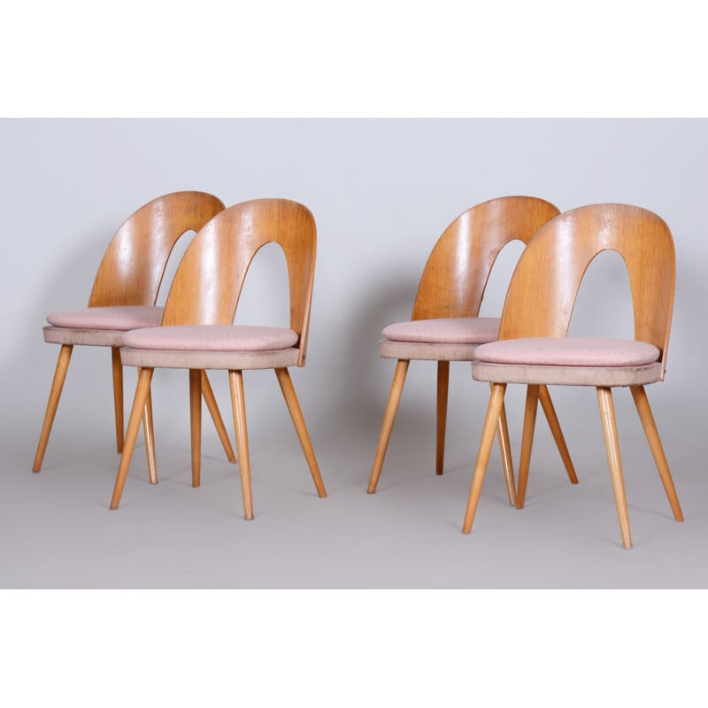 Set of 4 vintage chairs by Antonín Šuman, Czechoslovakia 1950