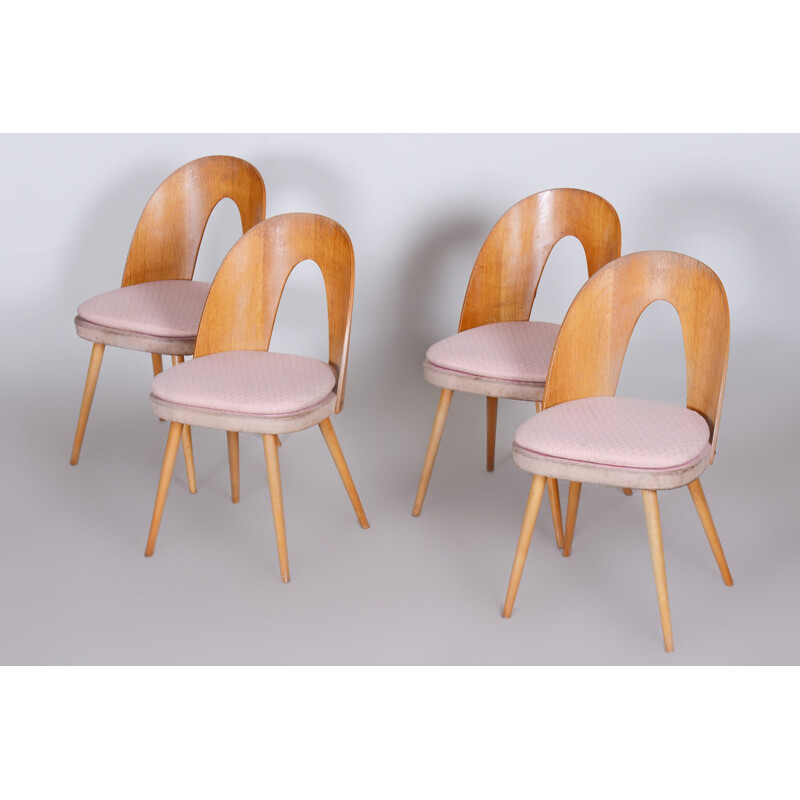 Set of 4 vintage chairs by Antonín Šuman, Czechoslovakia 1950