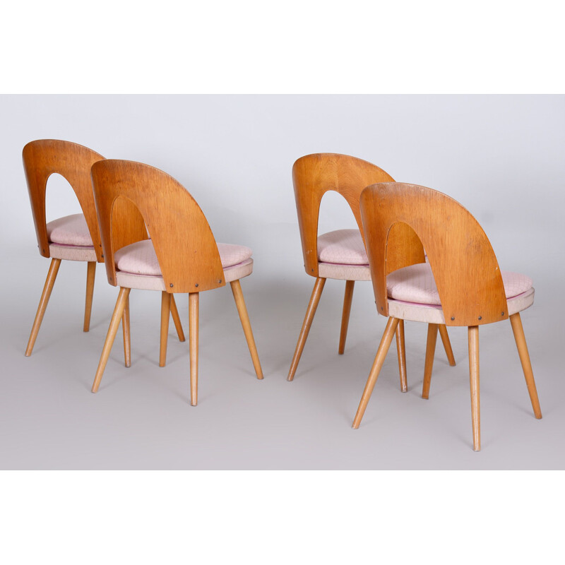 Set of 4 vintage chairs by Antonín Šuman, Czechoslovakia 1950