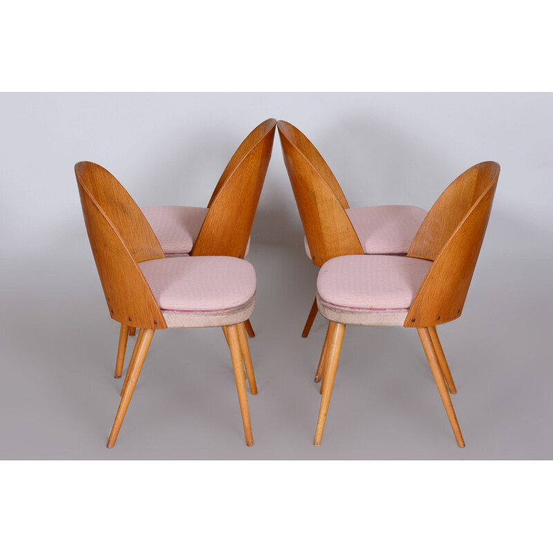 Set van 4 vintage stoelen van Antonín Šuman, Tsjechoslowakije 1950