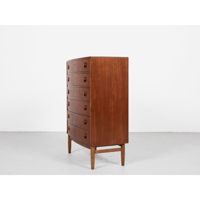 Mid-century Danish chest of 6 drawers in teak by Kai Kristiansen, 1960s