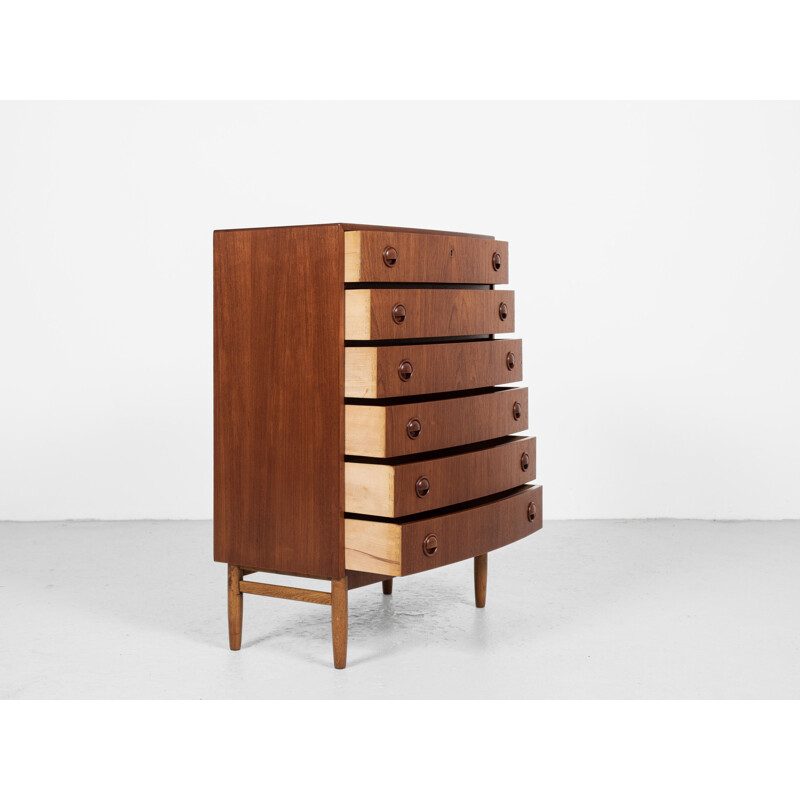 Mid-century Danish chest of 6 drawers in teak by Kai Kristiansen, 1960s