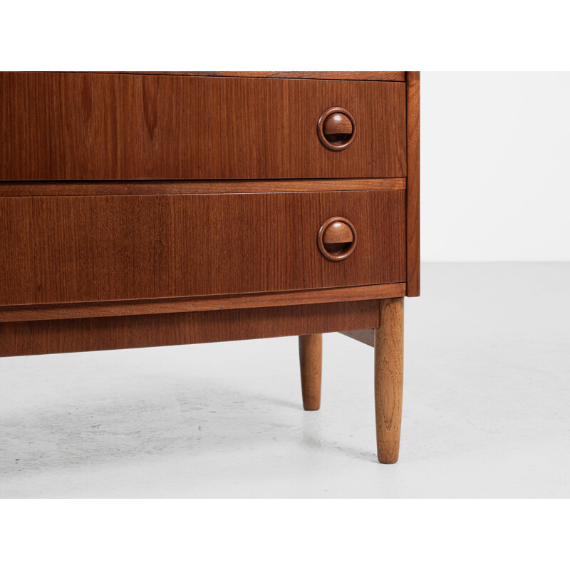 Mid-century Danish chest of 6 drawers in teak by Kai Kristiansen, 1960s