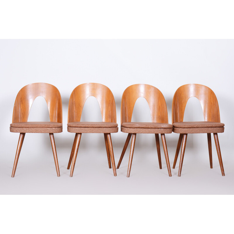 Set of 4 mid century chairs by Antonín Šuman, 1950s