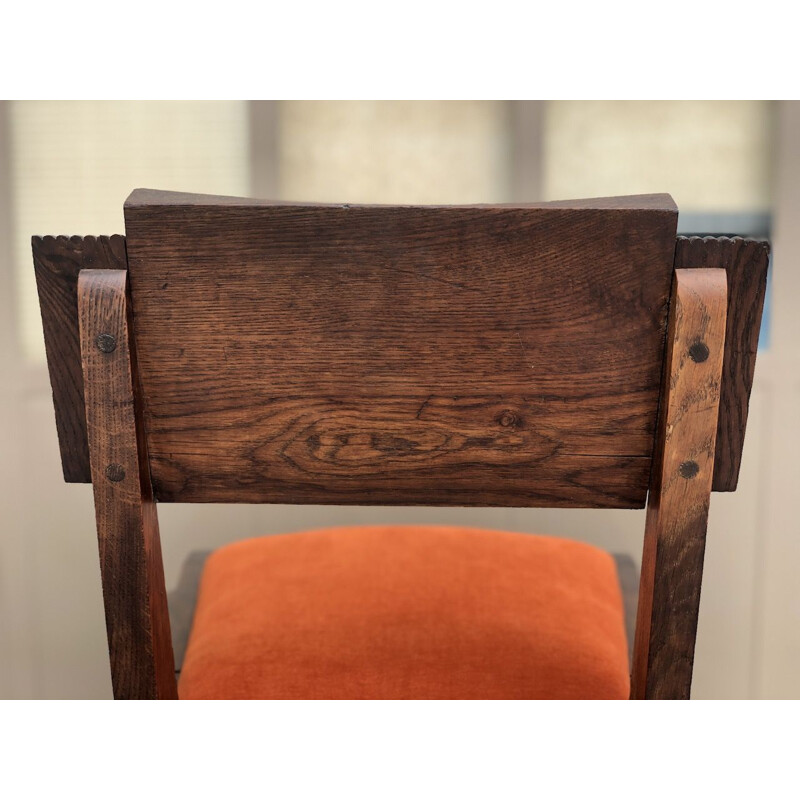 Vintage dining set by Charles Dudouyt, 1940