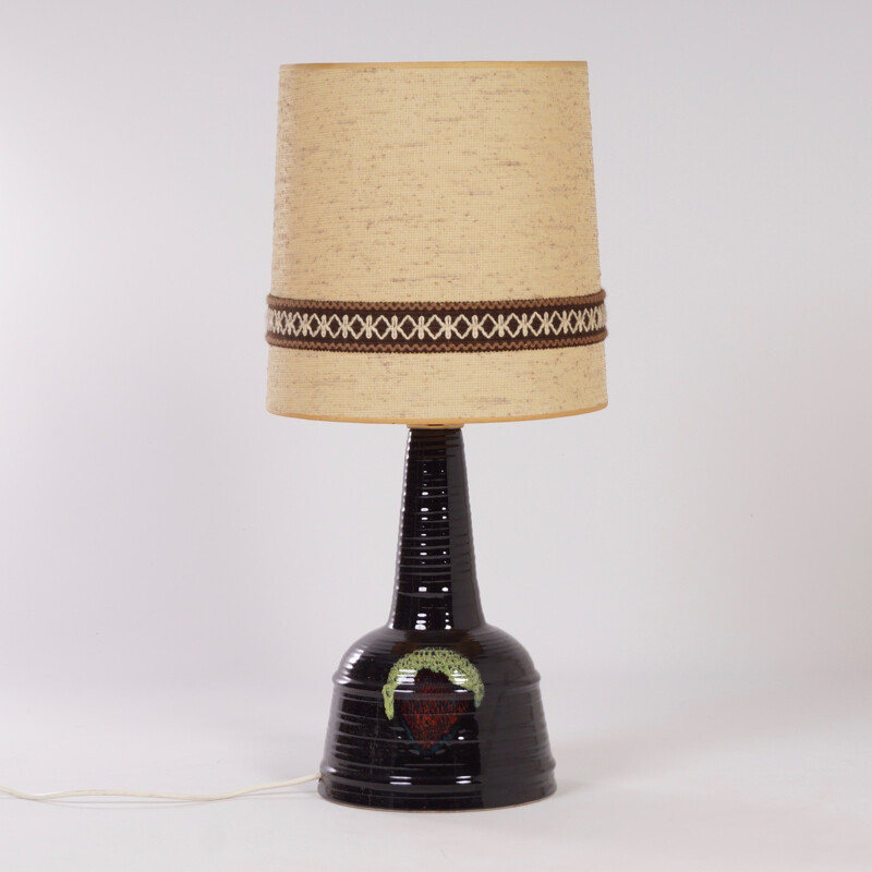 Danish ceramic table lamp - 1970s