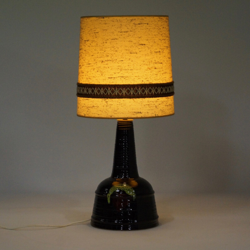 Danish ceramic table lamp - 1970s