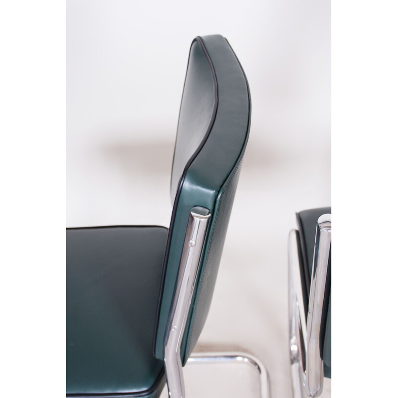Set of 4 Bauhaus vintage dining chairs by Anton Lorenz for Slezak Factories