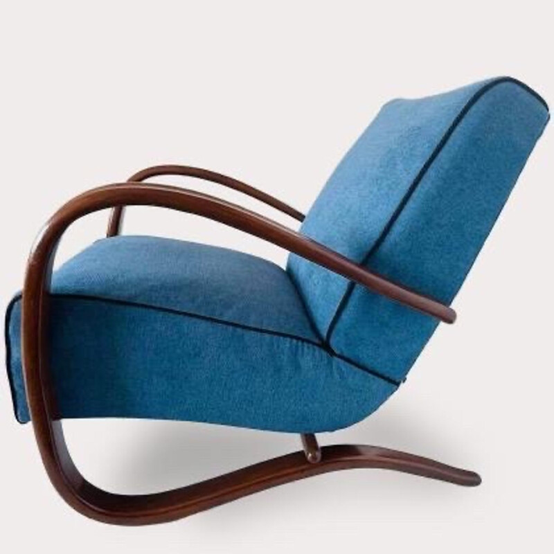 Vintage armchair model H269 by Jindrich Halabala for Up Zavody, 1930s