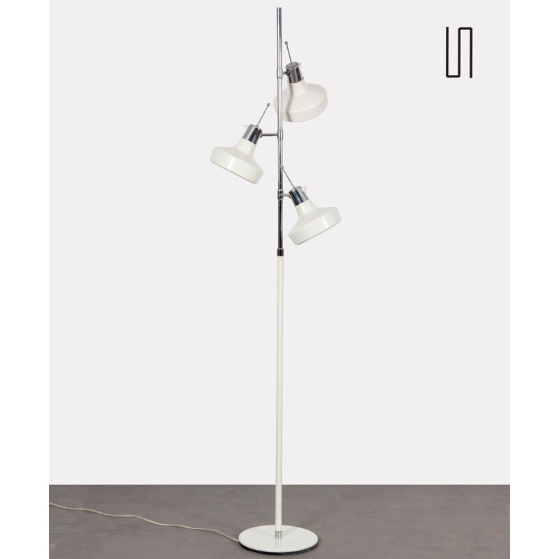 Vintage white floor lamp by Etienne Fermigier for Monix, 1970
