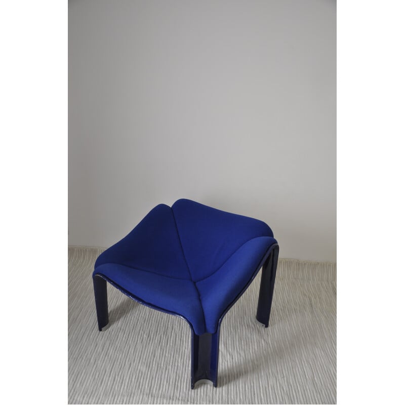 Artifort armchair "F300" in blue fabric, Pierre PAULIN - 1960s