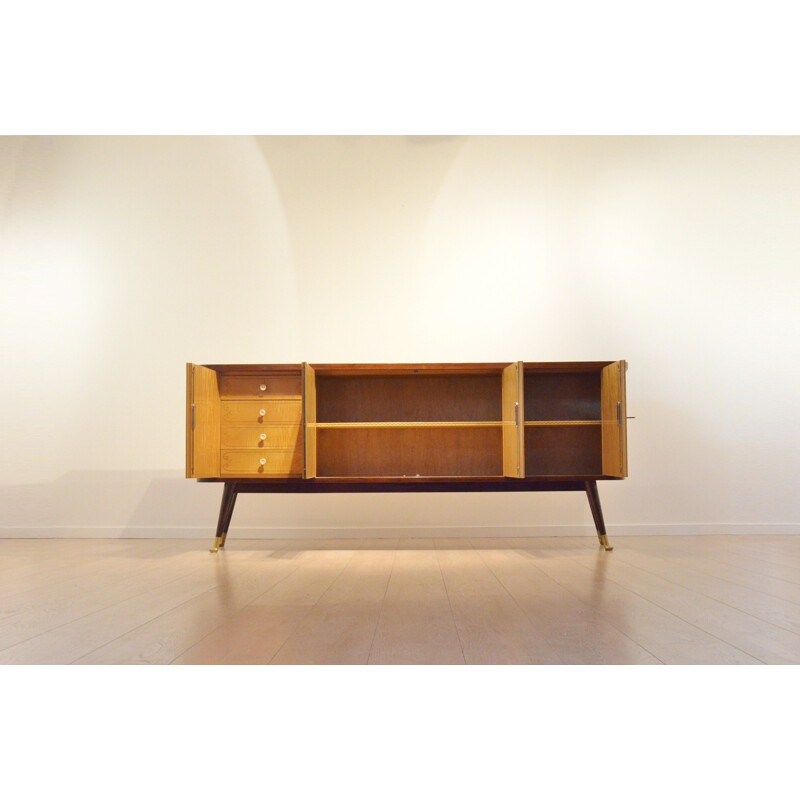 De Coene big bicolored wood sideboard - 1950s