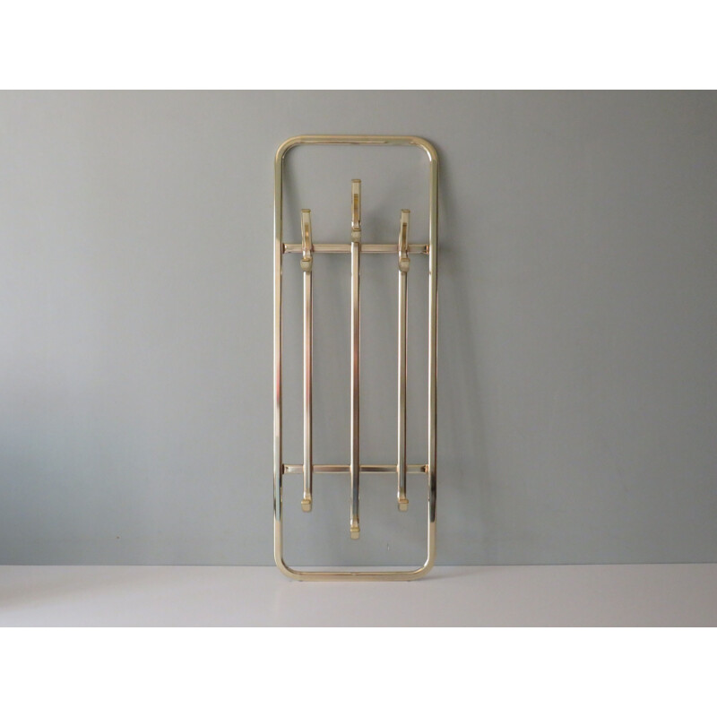 Vintage wall coat rack, Belgium 1970s