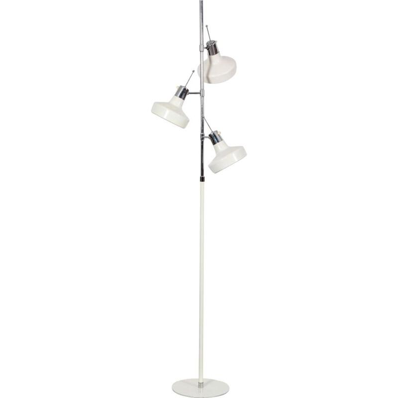 Vintage white floor lamp by Etienne Fermigier for Monix, 1970