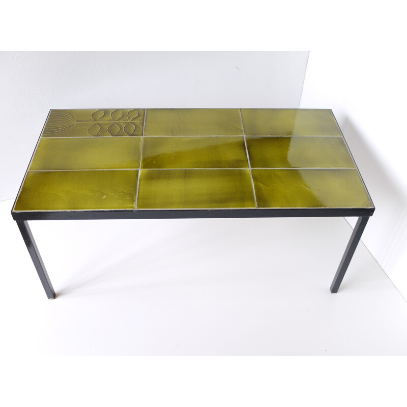 Vintage coffee table by Roger Capron, 1960