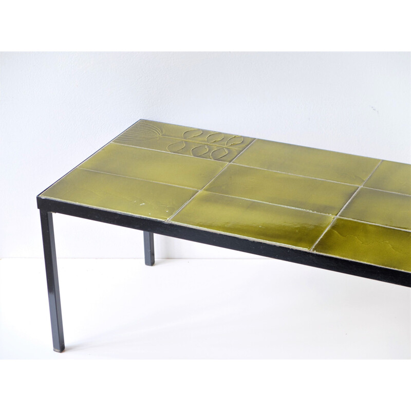 Vintage coffee table by Roger Capron, 1960