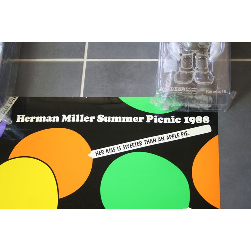 Vintage poster by Steve Frykholm for Herman Miller, 1988