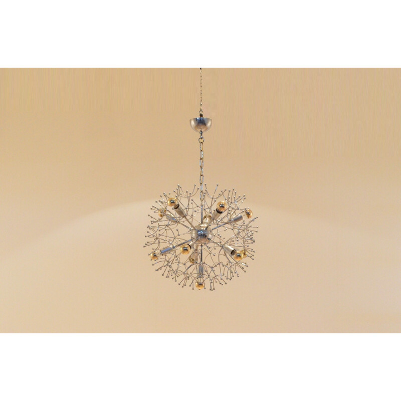 Dandelion flower chandelier - 1960s