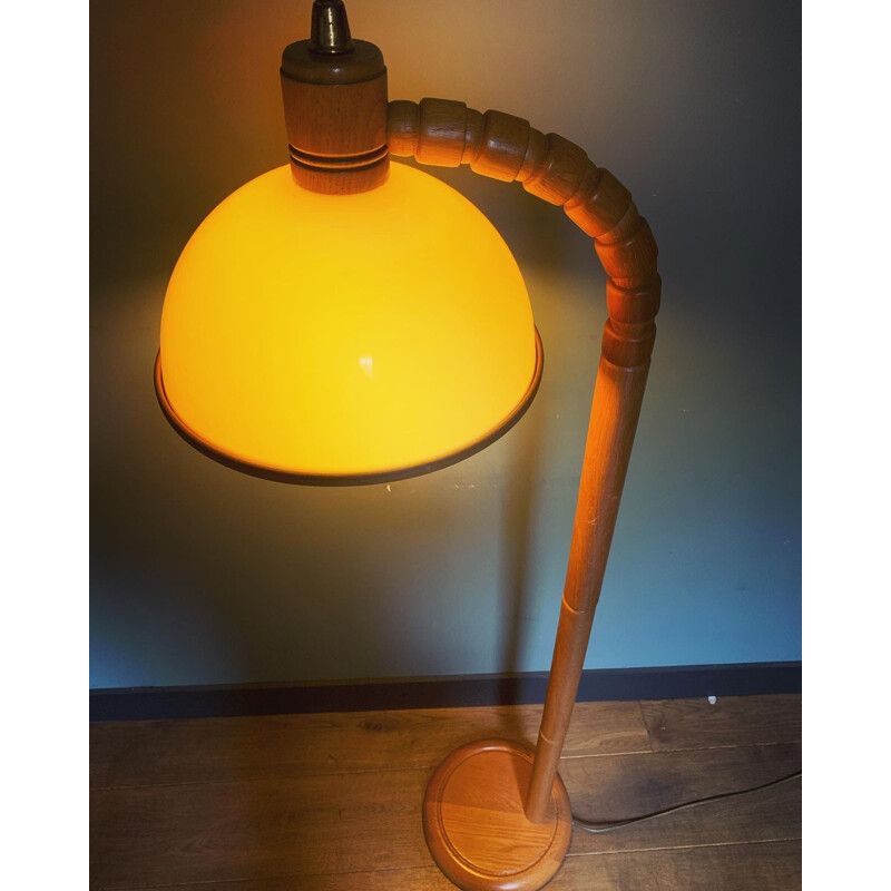 Vintage-Stehlampe aus Teakholz, 1970