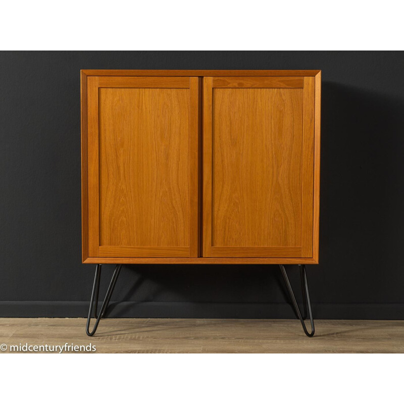 Vintage teak highboard with two doors by Poul Cadovius, Denmark 1960s