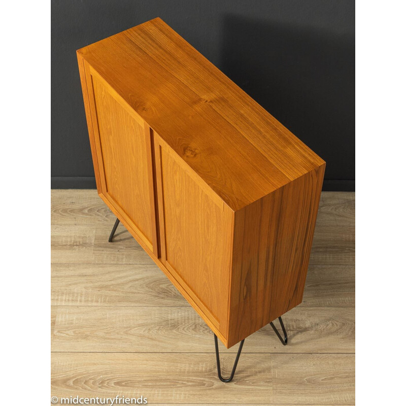 Vintage teak highboard with two doors by Poul Cadovius, Denmark 1960s
