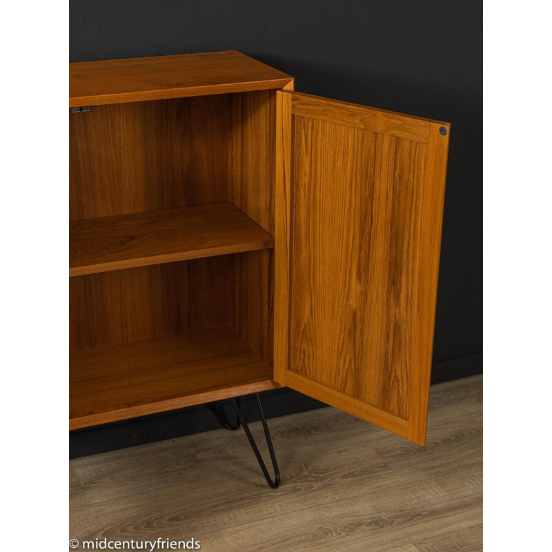 Vintage teak highboard with two doors by Poul Cadovius, Denmark 1960s