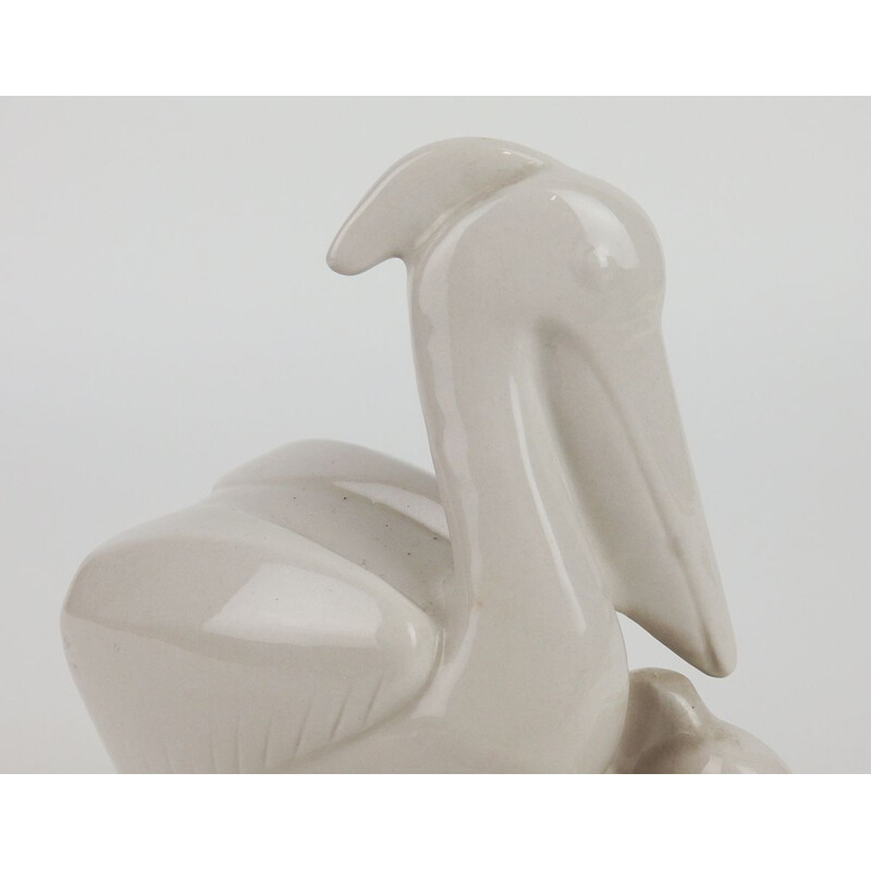 Vintage pelican couple in porcelain