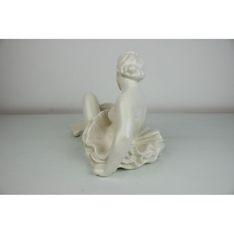 Vintage porcelain "ballerina" statue, Czechoslovakia 1962