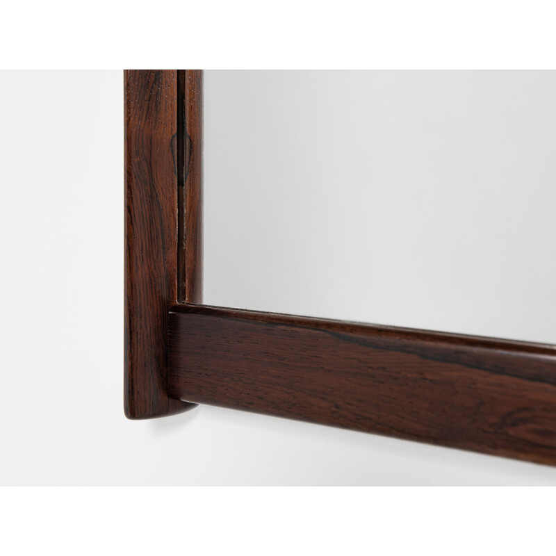 Mid century Danish bench with mirror in rosewood by Aksel Kjersgaard, 1960s
