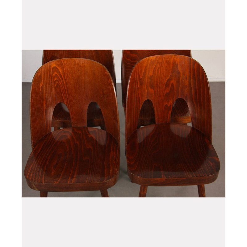 Lot de 4 chaises vintage par Oswald Haerdtl pour Ton, 1960