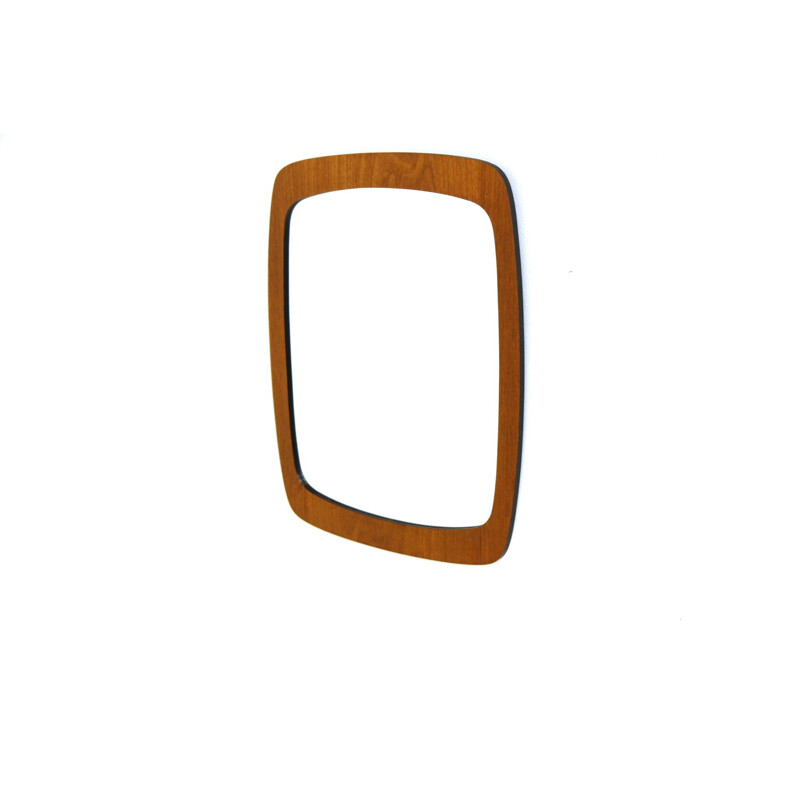 Vintage teak "Pebble" mirror, Sweden 1960