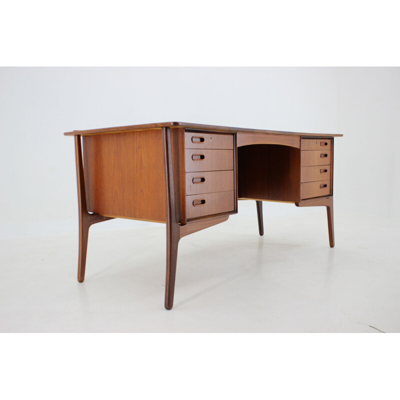 Scrivania vintage in teak di Svend Åge Madsen per H.P. Hansen Hansen, Danimarca 1960