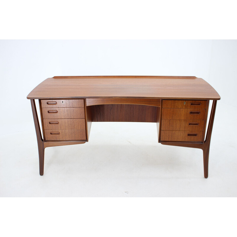 Vintage teak desk by Svend Åge Madsen for H.P. Hansen Hansen, Denmark 1960