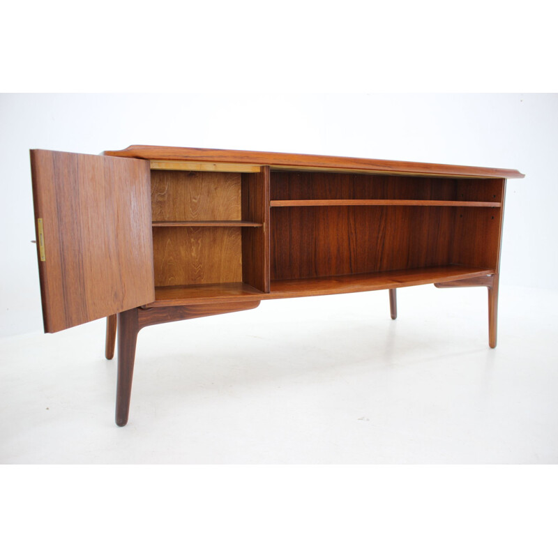 Mesa de teca Vintage por Svend Åge Madsen para H.P. Hansen Hansen, Dinamarca 1960