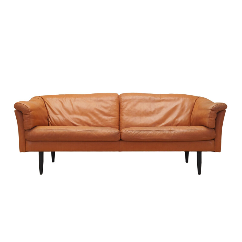 Vintage leather sofa, Denmark 1960s