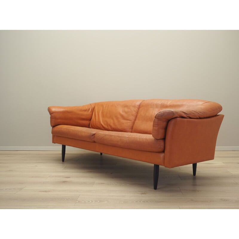 Vintage leather sofa, Denmark 1960s