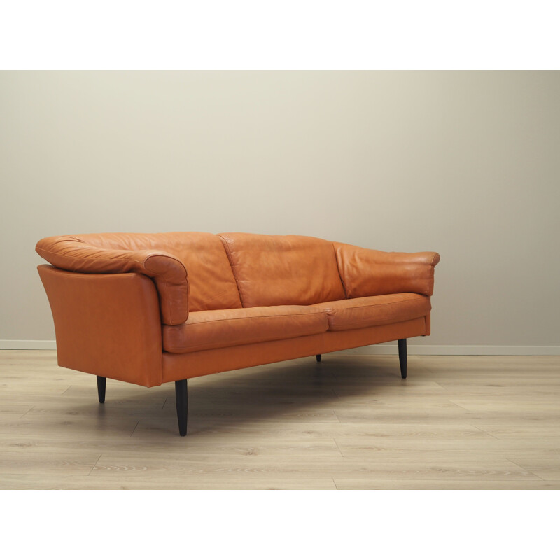 Vintage leather sofa, Denmark 1960s