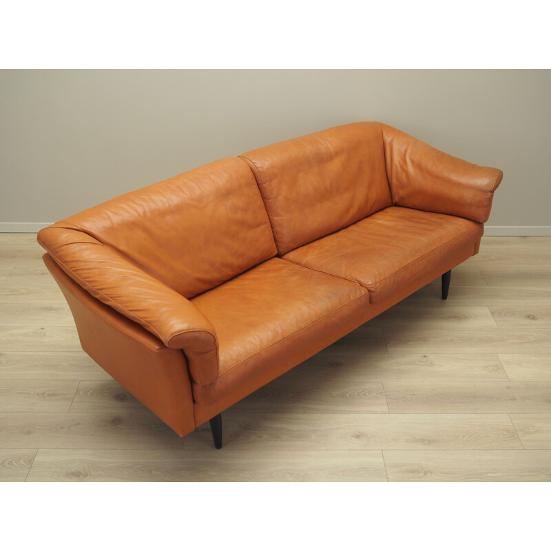 Vintage leather sofa, Denmark 1960s