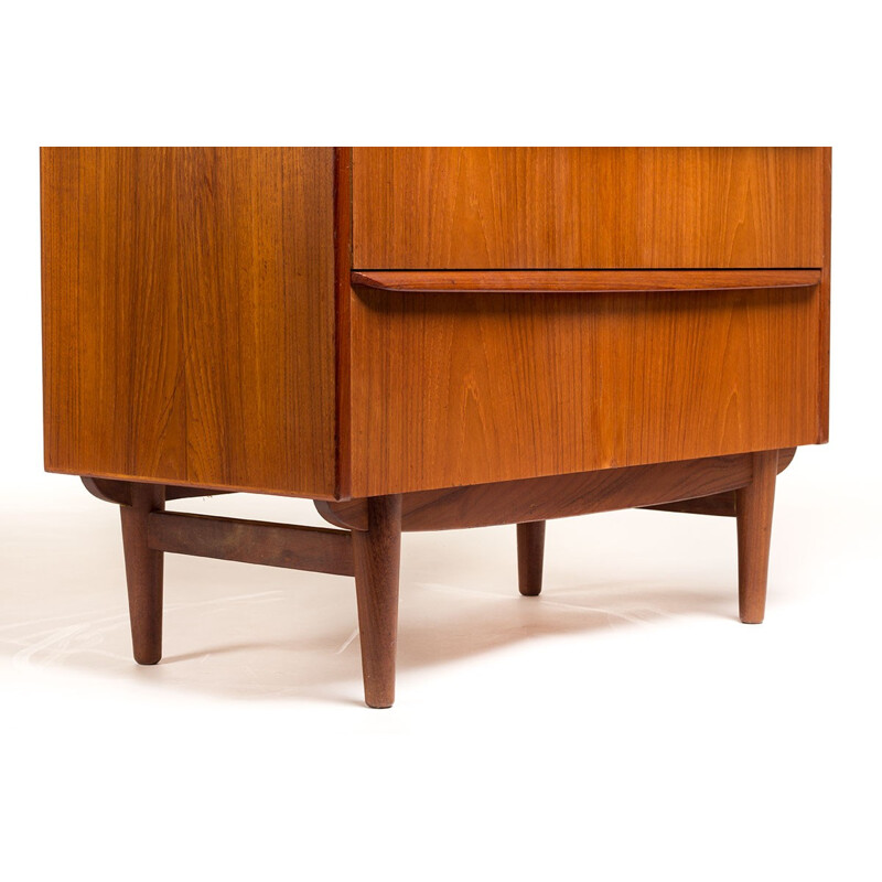 Commode haute danoise en teck, Michael BLOCH - 1960