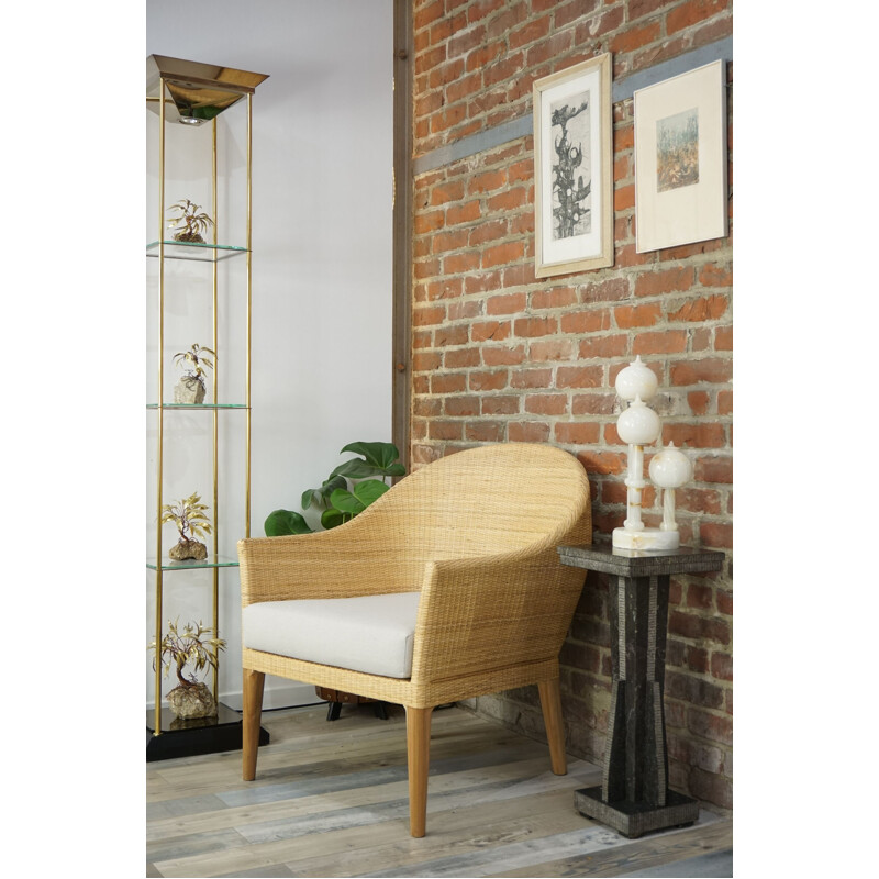 Vintage black onyx side table, 1980