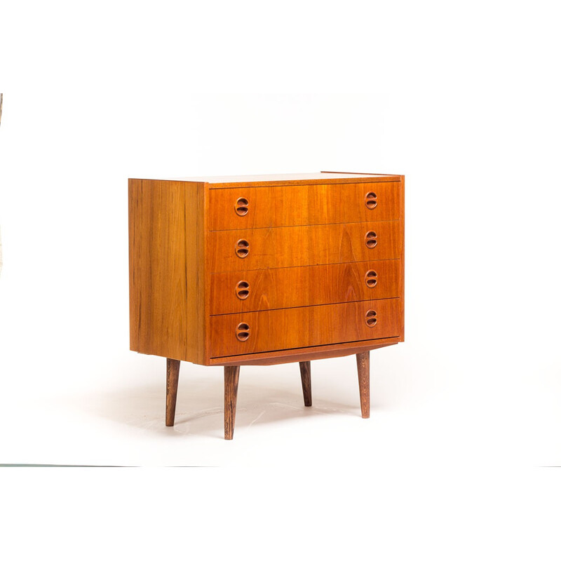 Vintage Danish teak chest of drawers - 1960s