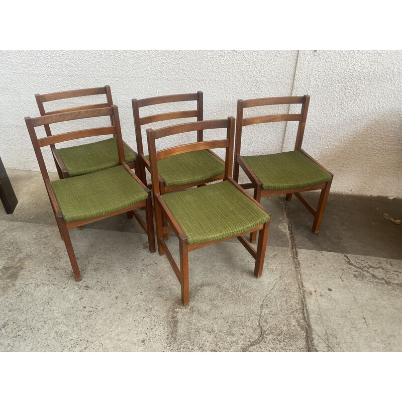 Set van 6 vintage teakhouten stoelen van Ulferts Tibro, Zweden 1960