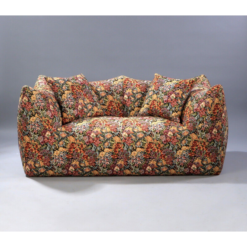 Vintage "Le Bambole" 2-seater sofa in fabric by Mario Bellini for B&B Italia, Italy 1972