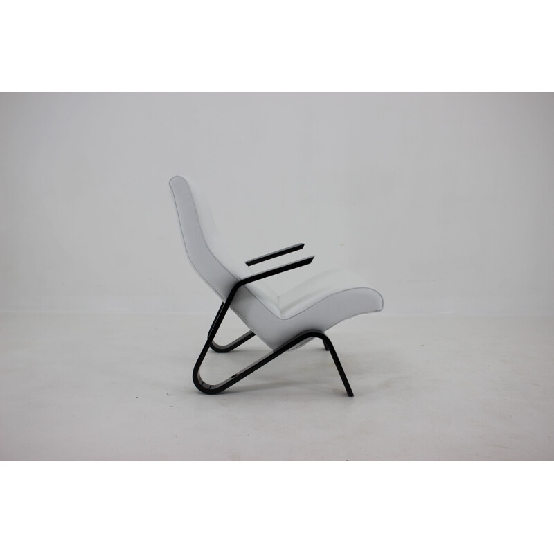 Vintage Grasshopper armchair and footrest by Eero Saarinen for Knoll, 1950s
