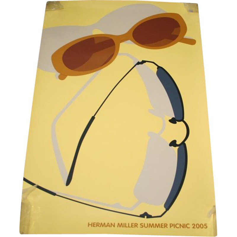 Affiche vintage par Steve Frykholm pour Herman Miller, 2005