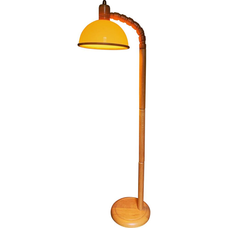 Lampadaire vintage en teck, 1970