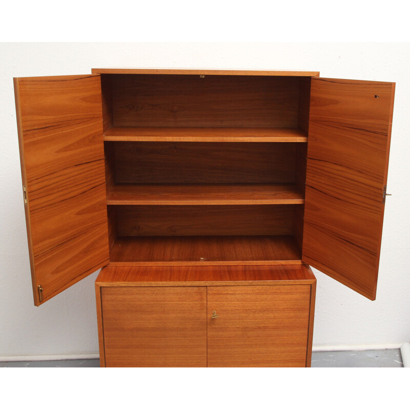 High cabinet in teak - 1960s